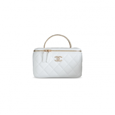 CHANEL MASTER LONG VANITY WITH CHAIN CRYSTAL HANDLE AP4842 (17*10*8cm)